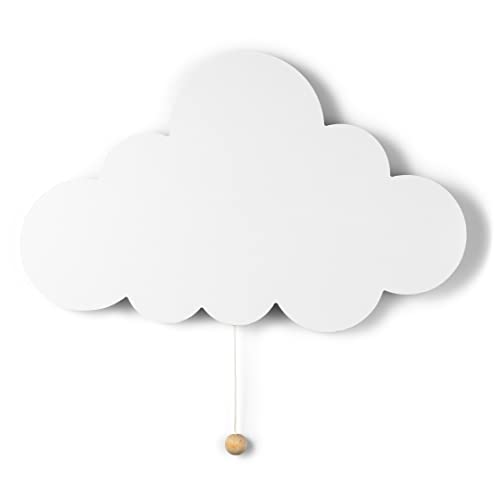 Lumipets Cloud Nursery Decor, Cloud Night Light, Kids Wall Light, Battery Operated LED Lights for Bedroom, Lightweight Nursery Lighting, Light for Babies, Toddlers, Kids - 17.7 x 11.2 x 1.5-in