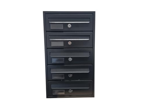 BOXOB Cassetta postale da esterno condominiale Imperium 983 - (Nero,