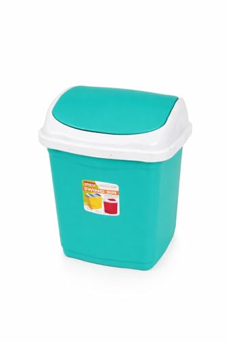 Image of Aristo Plastic Small Swing Dustbin 9 Ltr (Green)