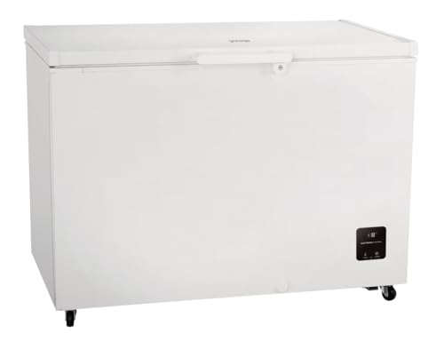 Gorenje FH30DAW - Congelador, altura 111,4 cm, congelación 297 L, iluminación LED, con ruedas de alto rendimiento, FastFreeze, cerradura de seguridad, color blanco