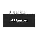 HDSUNWSTD SDI 4x1 Switch 4 Channels SDI Signal to A SDI Signal Channel Support Full-HD SDI Signal Input and Output