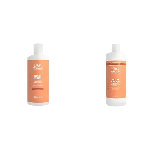 Wella Professionals - Pack Invigo Nutri Enrich - Champú 500ml + Acondicionador 1L - Nutre el pelo seco y dañado, Con Ácido Oleico y Bayas de Goji, Anti Encrespamiento, Vitamina E