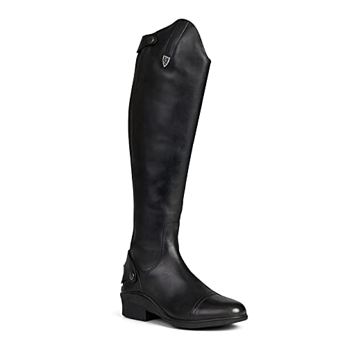 Bottes d'équitation Horze Duvall en cuir noir taille 41R : l'élégance et le confort premium