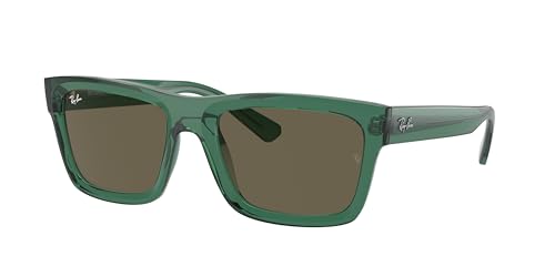 Ray-Ban RB4396 Sunglasses Bundle: RB 4396 WARREN 6681/3 Warren Transparent Green Brown and Eyewear Cleaning Kit