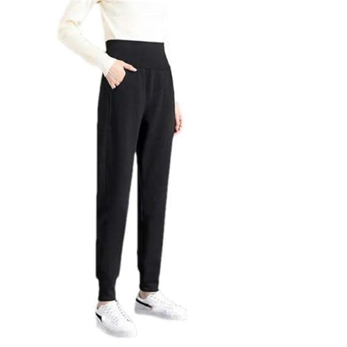 Pantalon de sport d'hiver chaud doublé peluche isolation thermique