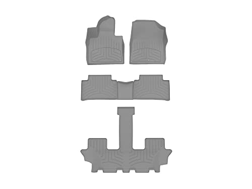 FloorLiner HP Custom Fit Floor Mats for Kia Sorento - Full Set (), Grey - WEATHERTECH 461650-1-2-3IM