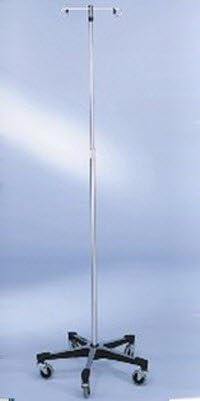 1080719 I.v. Pole 4 Hook 5leg W/ KNURLED 1/EA Blickman Health -7792SS-4