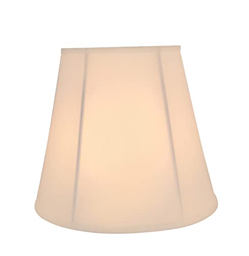 Aspen Creative Corporation 35002A Transitional Hexagon Bell Shape Spider Construction Lamp Shade In Off White thumb #1