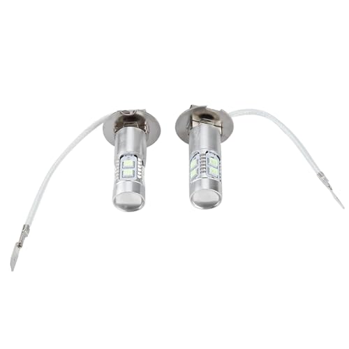 Bombillas LED para faros delanteros, 2 piezas 100W 1200LM 8000K Kit de bombillas LED para faros delanteros de coche Lámpara antiniebla Bombilla de luz de circulación diurna para H3