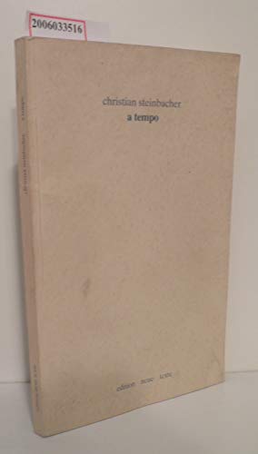 A Tempo: Experimentelle Prosa