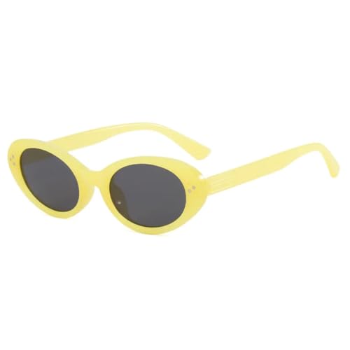 Lunettes de soleil rondes vintage pour homme et femme look ovale rétro