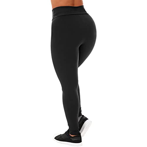 Kit 3 Calça Legging Feminina Academia Moda Fitness Premium (G, Preto, Cinza, Cinza Mescla)