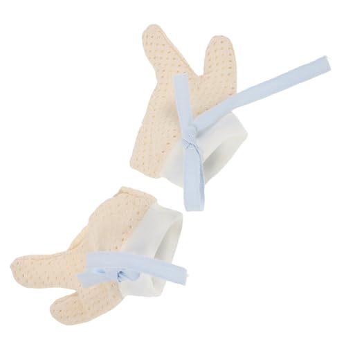 BESPORTBLE Baby Finger Sucking Stop Gloves for Infants 1 Pair Breathable Newborn Mittens Thumb Guard to Prevent Sucking Comfortable Cotton Gloves for 0-12 Months Babies