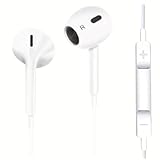 Fone De Ouvido com Fio compatível com entrada Premium. Compatível com iPhone 11, 12, 13, 14 Som Hi-Res + Microfone e Case