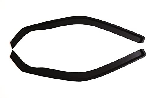 London Auto Style WA Wind-Sun-Rain Deflector Compatible with VW Caddy MK3 and MK4 2004-2020 2 Doors 2 Pieces, Gloss Black - Image 3