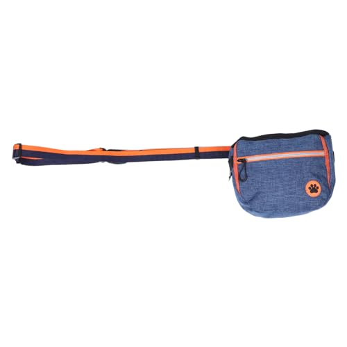 Angoily ペットトレーニングスナックポーチ:調節可能なウエストベルト付き犬用おやつバッグ - 防水性と広々とした収納力で、屋外での散歩に最適です。