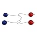 Ladder Ball Replacement Balls 6 Pcs Set with Nylon Rope for Ball Bolas Set Ladder Toss Game Yard Outdoor Lawn Toss Game Supplies Indoor Use(red+Blue)