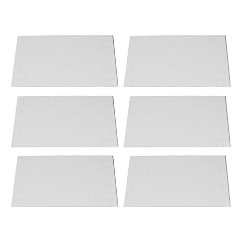 Puzzle vierge pour bricolage A4 120 pièces carton blanc | Activité manuelle enfant 10 sets