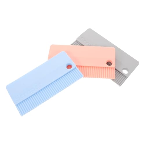 IWOWHERO 3pcs Pet Hair Removal Brush Set – Soft Rubber Deshedding Tool for Dogs and Cats – Handheld Fur Remover for Couch, Sofa, Carpet and Car Interior – Multi-color (gray, Blue, Pink)