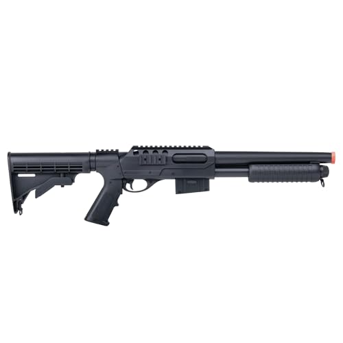 Game Face ASGM47 VooDoo Spring-Powered Pump Action Airsoft Shotgun Black 6.0mm