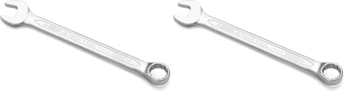 Image of Jetech 14mm Combination Wrench - Industrial Grade, Chrome Vanadium Steel, Sand Blasted Finish, Precision Machined 12-Point Opening, Off-Corners Design, 15-Degree Offset (Pack of 2)