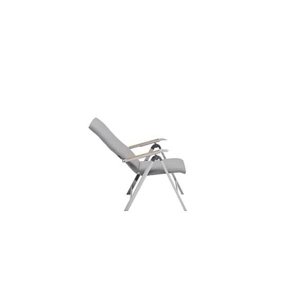 KETTLER Diamond Multipositionssessel Silber Flanelle