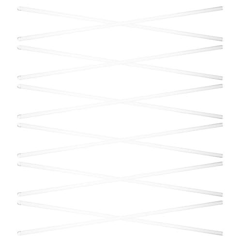 YARNOW 12 Varillas de Vidrio para Agitar, Varilla Agitadora Sólida de 30 Cm para Acelerar Disolución y Agitar Bebidas en Escuela Reutilizable