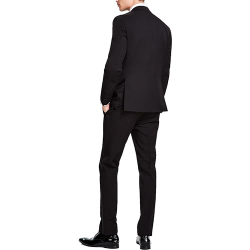 Kenneth Cole Men's Performance Fabric Tuxedo, Formal Suit for Black Tie2