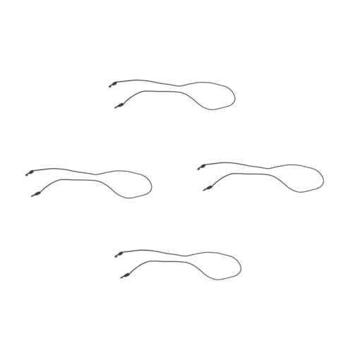 DEARMAMY 4 Piezas Cuerda para Atar Coches a Batería Correas para Bicicletas Equipaje De Bicicleta Atado con Cuerda Correa De Cuerda Elástica para Motocicleta Cuerda De Casco Nylon Black