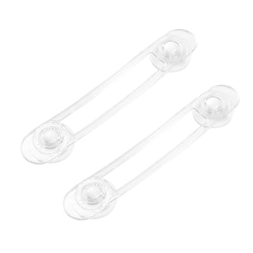 SUPVOX 8 piezas Cierres Infantiles Armarios con Cinturón Flexible Transparente Seguro Duradero para Bebés Protección Puertas Nevera