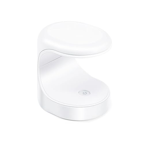 YIXANNX Sèche-ongles électrique 3 LED bricolage bureau Portable manucure lampe Machine ménage débutant professionnel Gel vernis lumière, Blanc