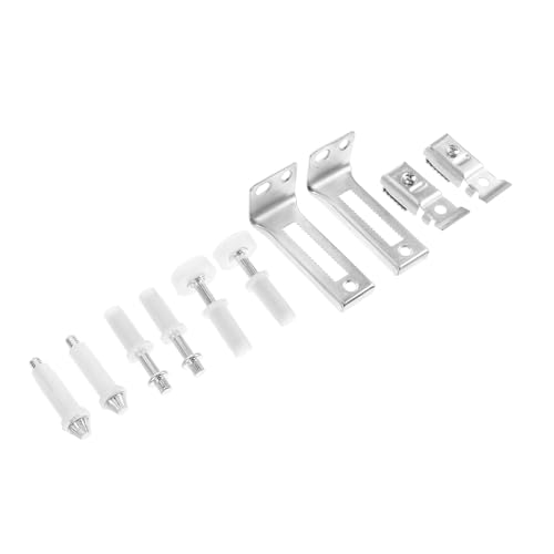 Kit de herrajes para puerta corrediza bi plegable con guía inferior de reemplazo miniatura 6
