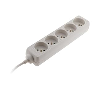 Multiprise 5 Prises Blanc - Zenitech