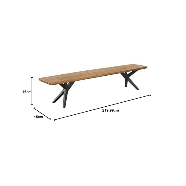 OUTLIV. Gartenbank Hudson Teak & Aluminium