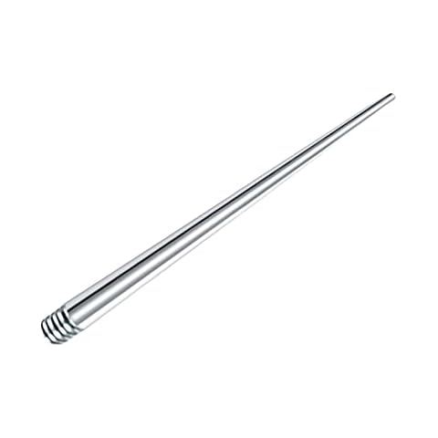 Folpus Threaded Taper for Threaded Jewelry Piercing Tool Stainless Steel for Ears, 1.2mm Outer Thread Cover