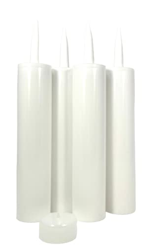 Tubos vacíos recargables de plástico para masilla 300 ml miniatura 1