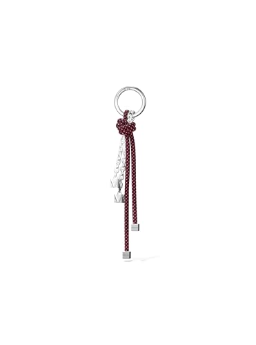 Cordón Michael Kors Speckled Oxblood con abalorio original para colgar llaves o bolsos
