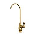 Brio Classic Series Drinking Kitchen Water Filter Faucet (10.7”) for Undersink Filter Systems (Reverse Osmosis RO & Instant Hot Water) | Lead-Free NSF & ANSI Certified - Spot Free, Brushed Gold Finish