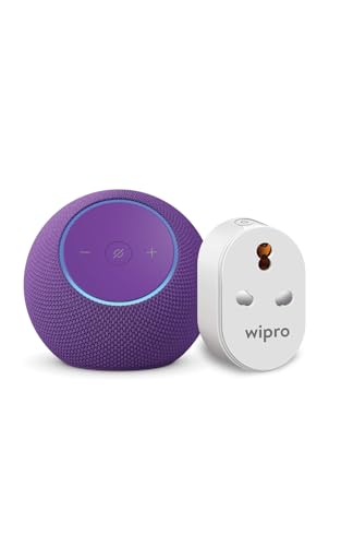 Image of All-new Amazon Echo Dot Max, Alexa speaker with 3X bass and room-filling sound, hands-free smart home management, Bluetooth, Amethyst, combo with 16A Smart Plug