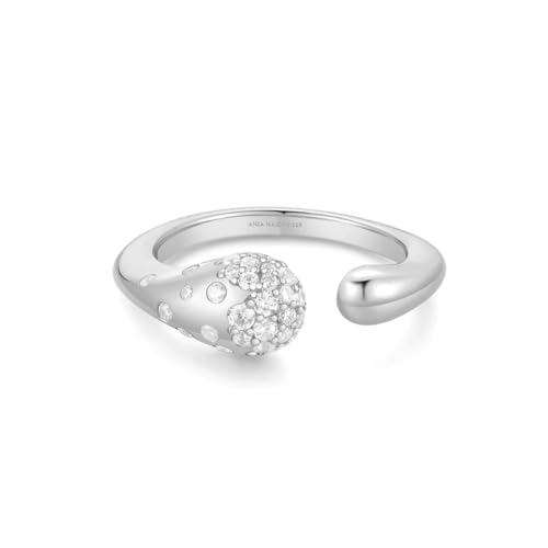Bague ouverte ANIA HAIE en argent réglable résout vos doutes de taille de doigt