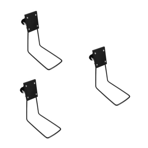 Yardwe 3 Piezas Soporte para Cesta De Bicicleta Baúl De Recuerdo Soporte Delantero para Bicicleta De Montaña Soporte para Bicicletas De Piso Soporte para Guardar Bicicletas Planchar Black