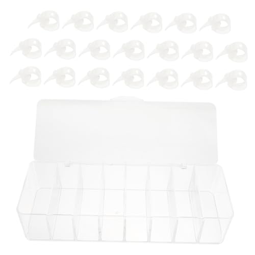 Caja organizadora de cables DOITOOL con compartimentos y cubierta para gestión de cables para escritorio, almacenamiento de cables de datos, auriculares y cables de alimentación, diseño para uso en oficina y hogar miniatura 1