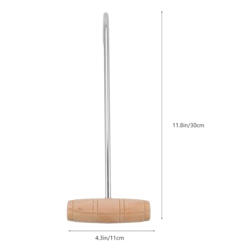 Calzador de acero inoxidable con mango de madera duradero para botas pack de 3 2