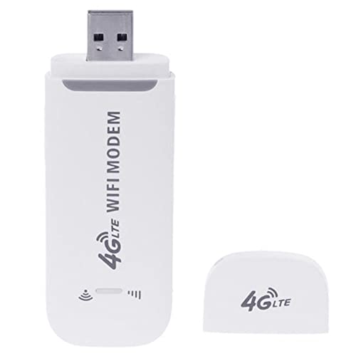 Xiniy Adaptador de Red de MóDem USB 4G LTE con Punto de Acceso WiFi Tarjeta SIM Enrutador InaláMbrico 4G para Win XP Vista 7/10 10.4