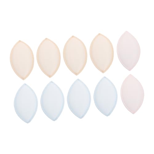 Homoyoyo 5 Pares Almohadilla De Algodón De Seda De Esponja Insertos De Traje De Baño Push up Acolchado Almohadillas Para Orejas De Sujetador Push up Insertos Push-up De Bikini Empanadas