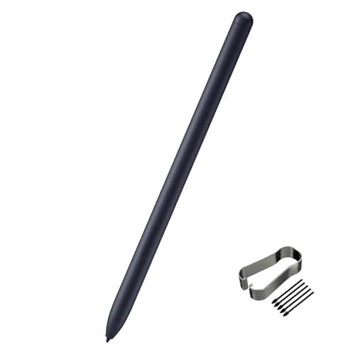 Penna Stilo di ricambio per Samsung Galaxy Tab S7/S7+ Plus/S7 FE SM-T870 SM-T875 SM-T876 Touch Pen + punte/pennini (SenzaBluetooth) (Nero mistico)