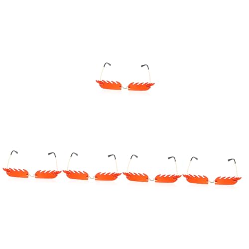 Lunettes de soleil flamme sans monture esthétique esthivale pour festival pour femme homme