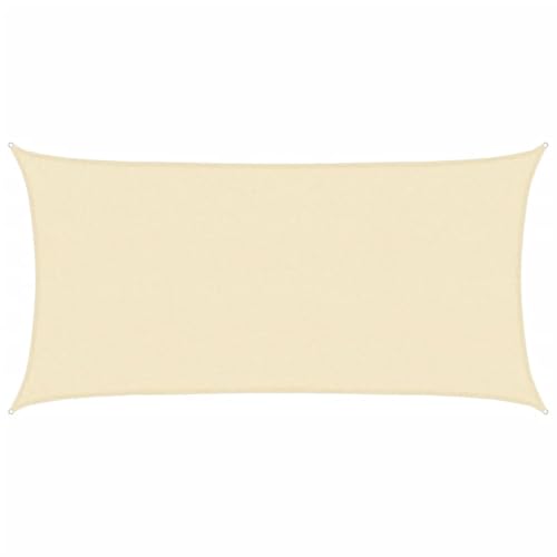 Voile d'ombrage extérieur crème haute densité protégeant du soleil balcon