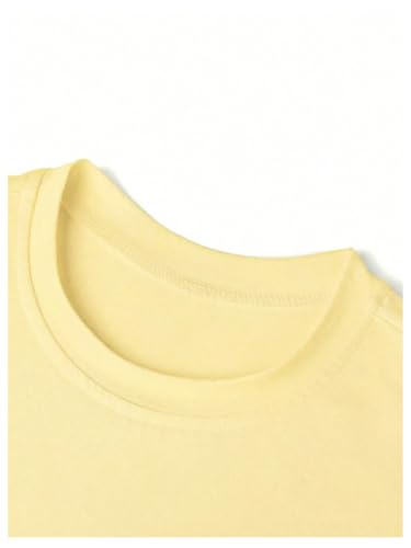 Image of RoseSeek Women's Graphic Letter Tee Crew Neck Trendy Summer Vintage T Shirt