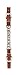 Weaver Leather Single Flat Link Nickel Plated Chain Curb Strap, Canyon Rose